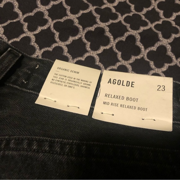 🛑Sold🛑 Womens Mid Rise Relaxed Boot Denim Jeans Relinquish Sz 23 Button Fly H4 - Picture 6 of 12